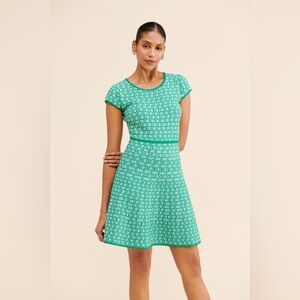 Ronny Kobo Jade Green Knit Mini Dress Size Medium